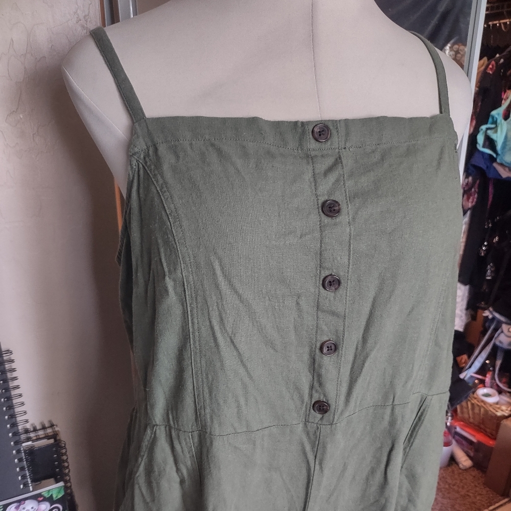 NWT olive jumpsuit